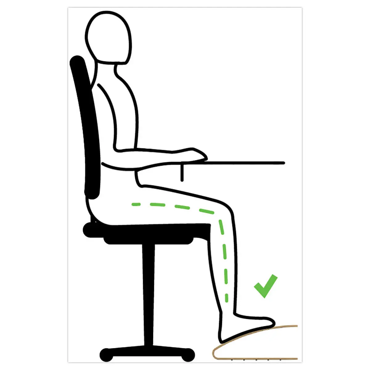 Repose -pieds bois 2 en 1