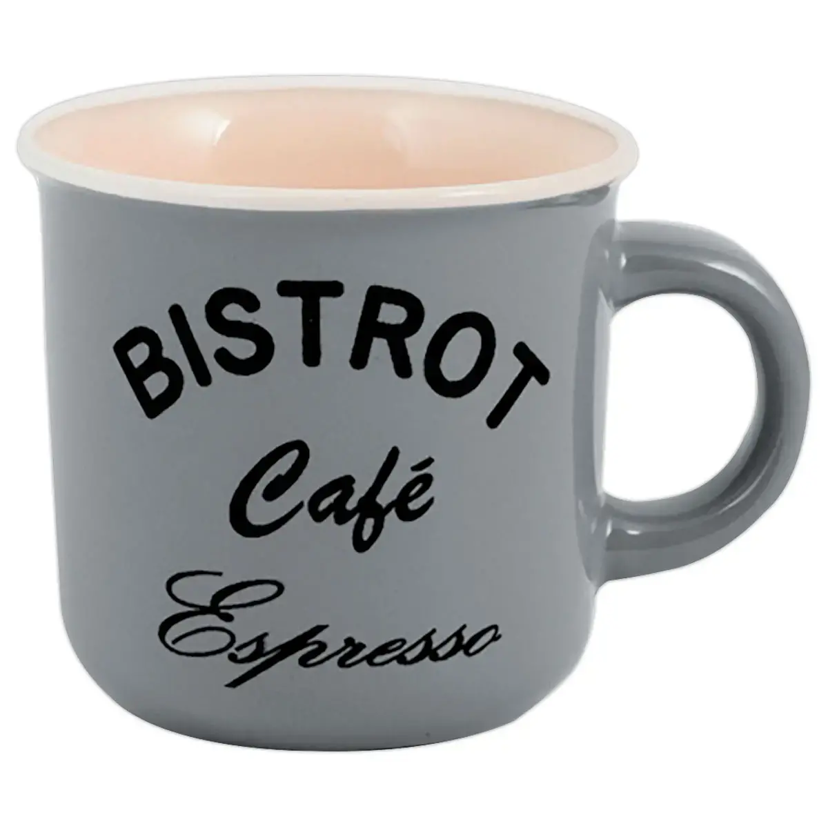6 Tasses &agrave; caf&eacute; gr&egrave;s 12 cl - coloris assortis 