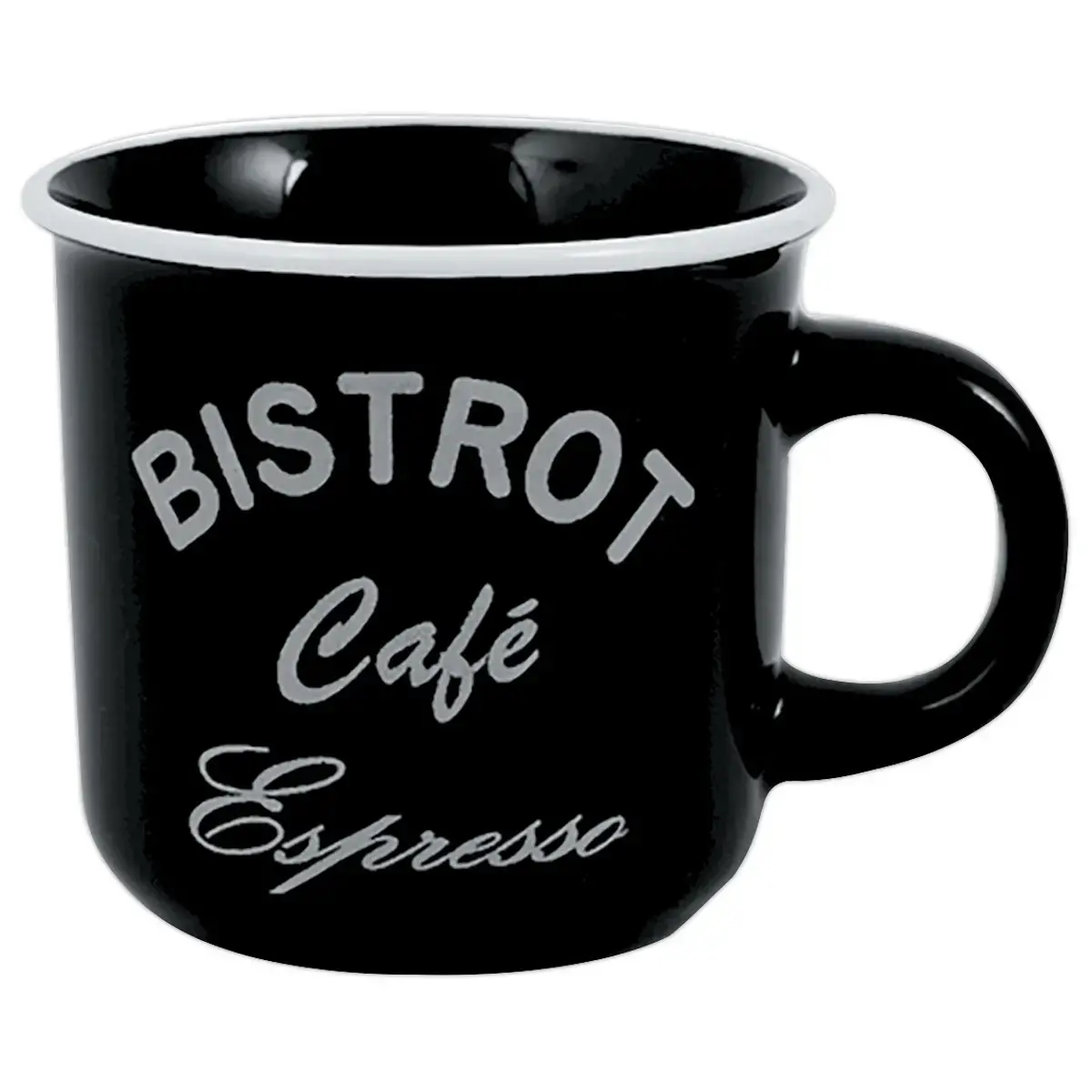 6 Tasses &agrave; caf&eacute; gr&egrave;s 12 cl - coloris assortis 