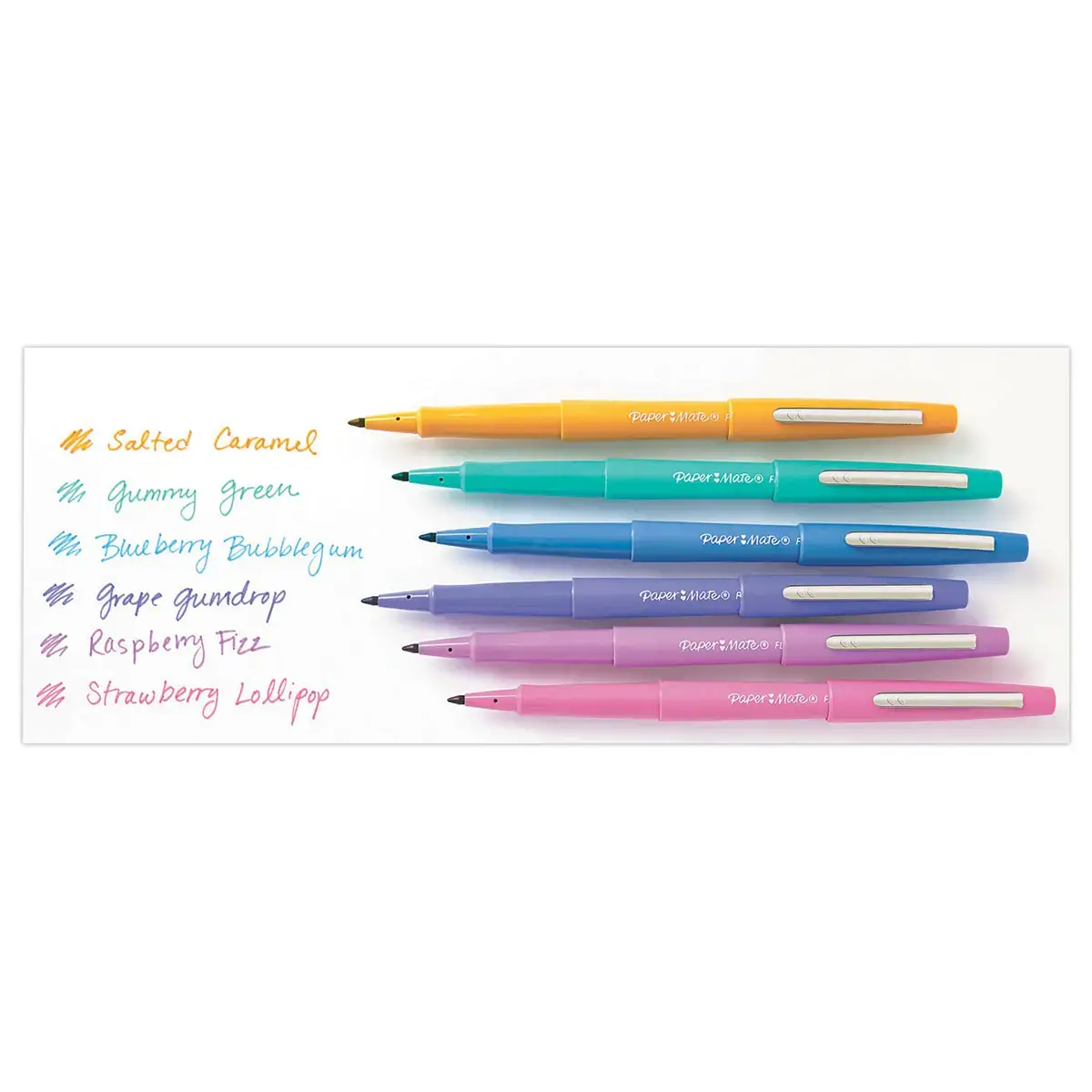 16 Feutres  Flair - Candy Pop - Ecriture moyenne - PAPERMATE 