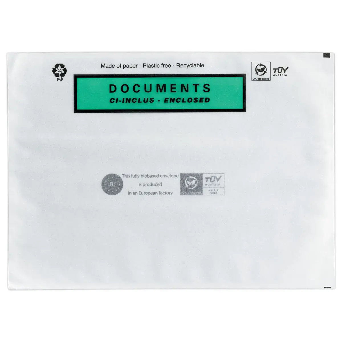 100 Pochettes adhésives - A6