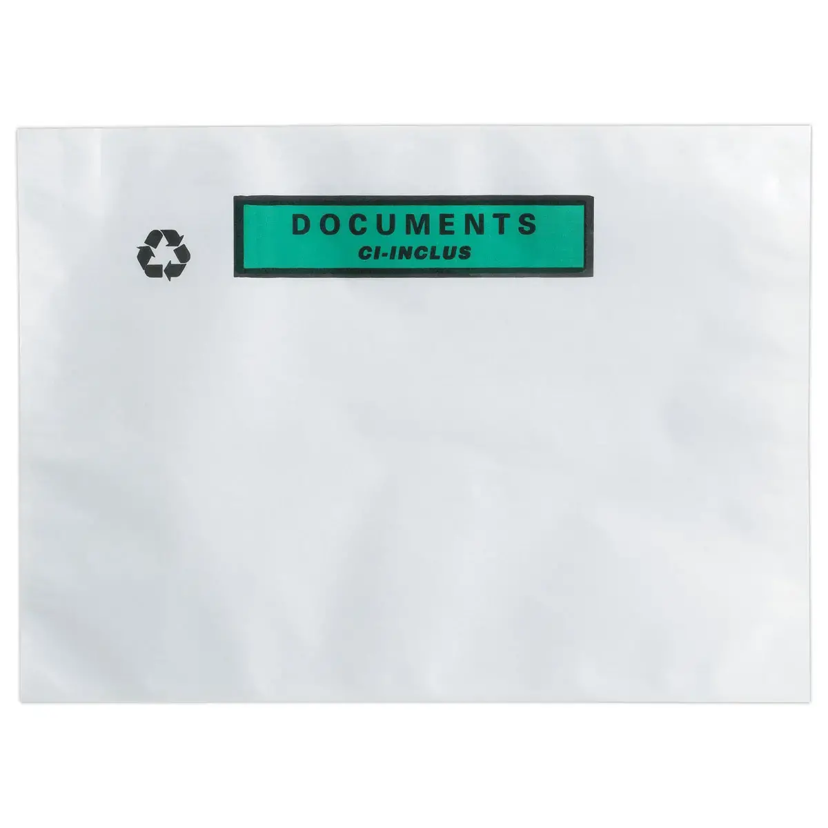 500 Pochettes adhésives Kraft "Documents ci-inclus" format 330x262mm