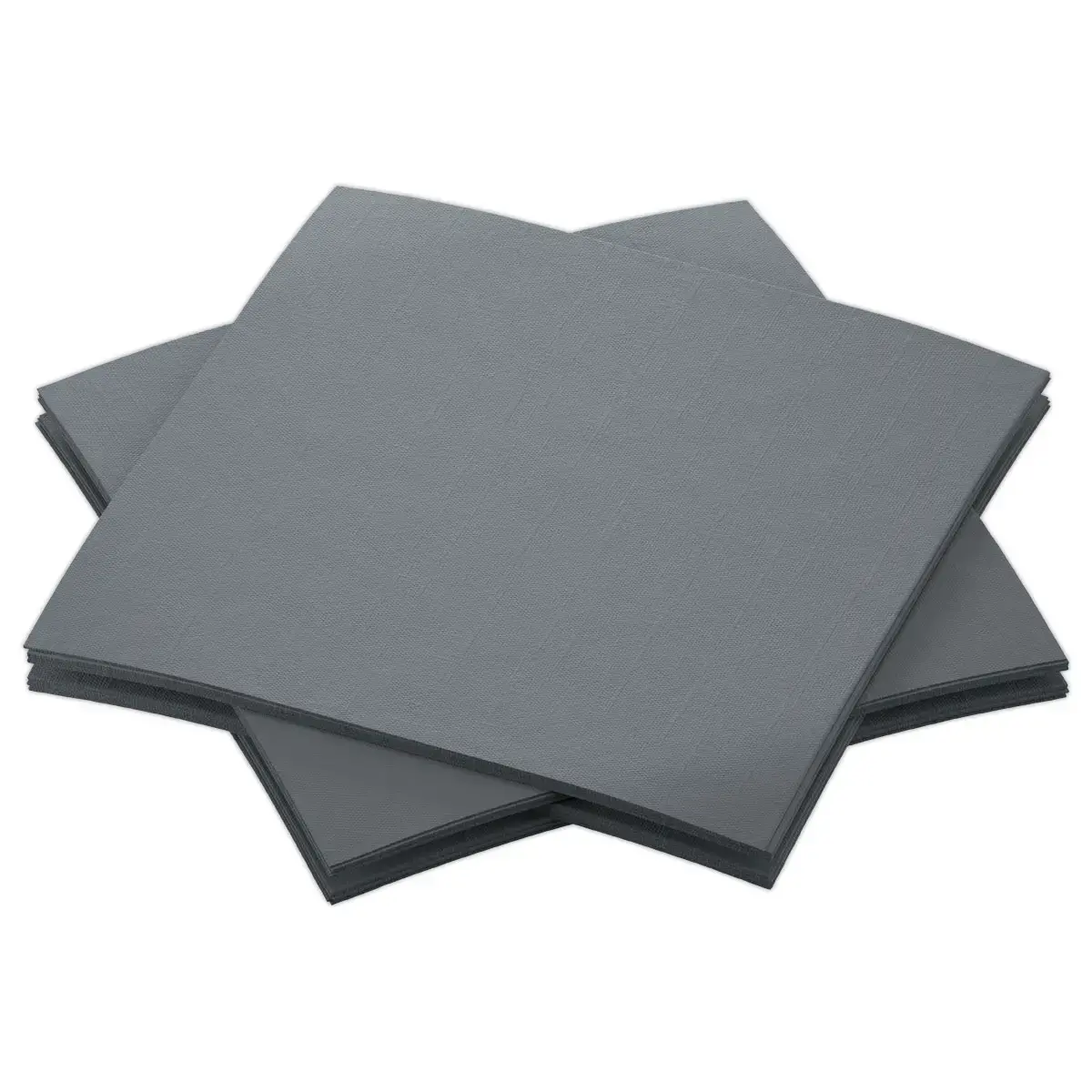 180 Serviettes cocktail - 20 x 20 cm - Gris - DUNI