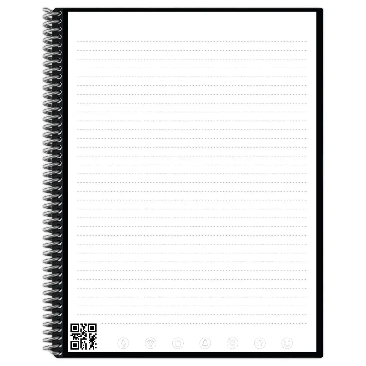 Cahier connect&eacute; et r&eacute;utilisable &agrave; l'infini Rocketbook Core Letter - A4 - Bleu fonc&eacute; - 32 pages - ROCKETBOOK 