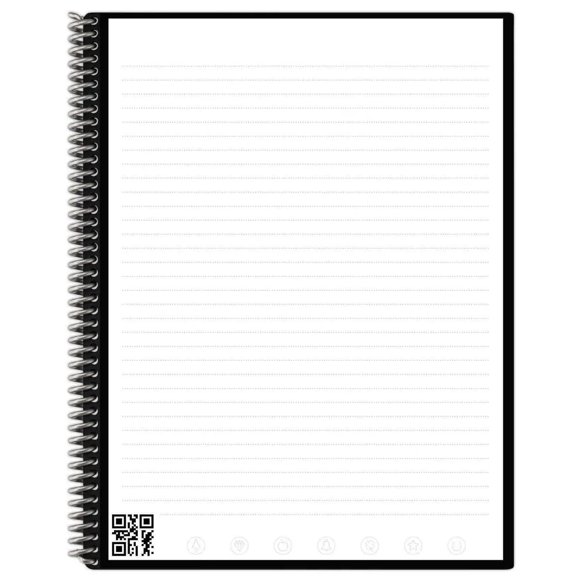 Cahier connect&eacute; et r&eacute;utilisable &agrave; l'infini Rocketbook Core Letter - A4 - Bleu fonc&eacute; - 32 pages - ROCKETBOOK 