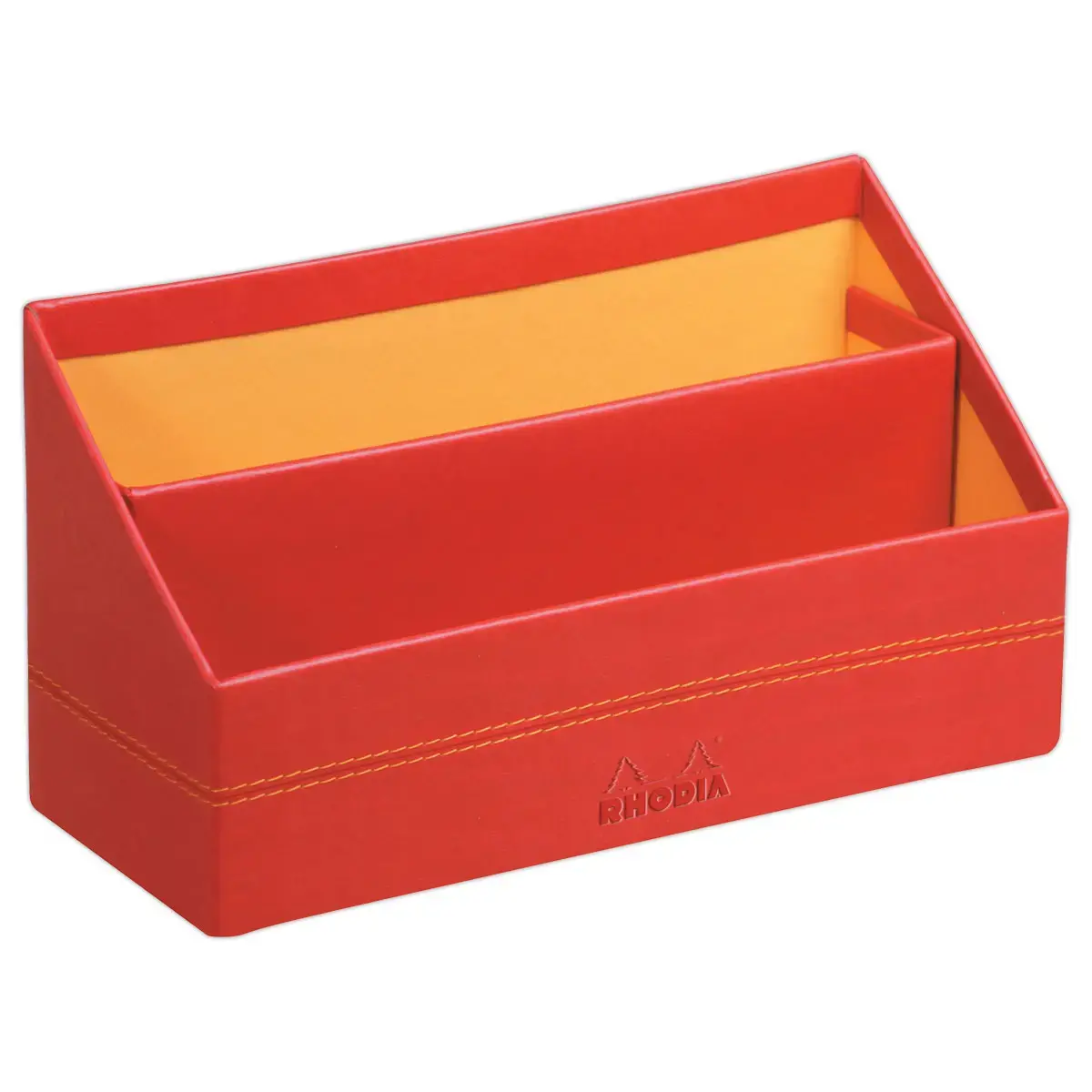 Trieur simili cuir Rhodiarama - Rouge - RHODIA