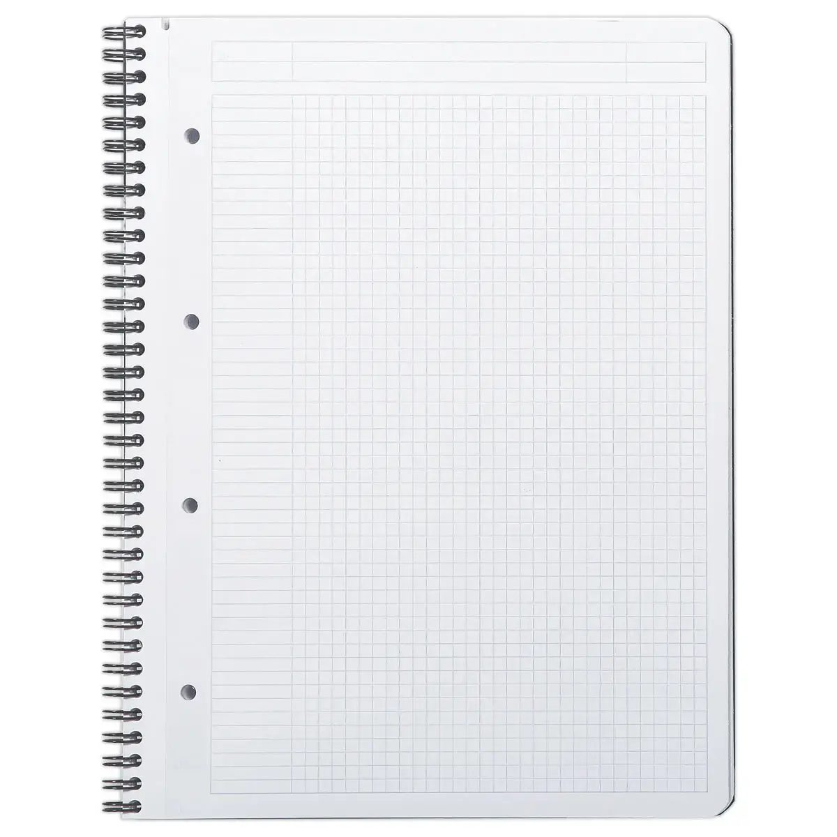 Cahier polypropylène recyclé - 160 pages- A4+ 5x5 - Noir - RHODIA
