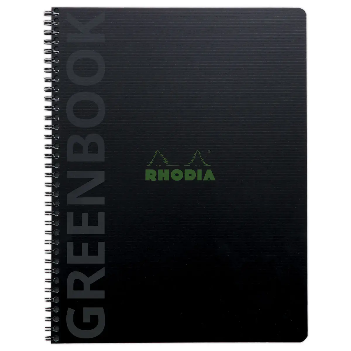 Cahier Rhodia polypropylène recyclé 160 pages A4+ Ligné. Noir