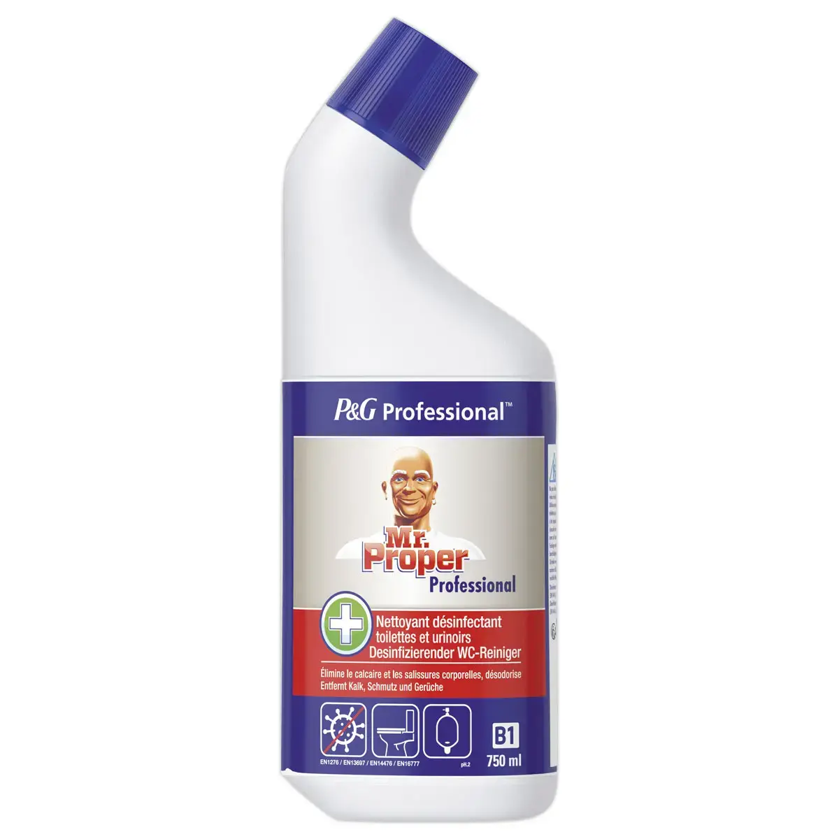 Gel WC d&eacute;sinfectant d&eacute;tartrant Mr Proper Pro 750 ml 