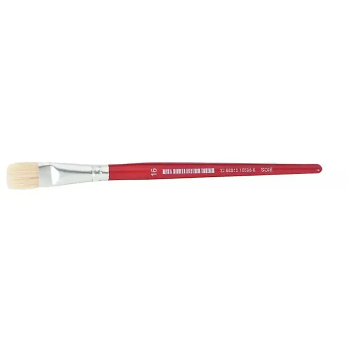 Brosse plate n&deg;16 - OZ - en soie - peinture acrylique et &agrave; l'huile 