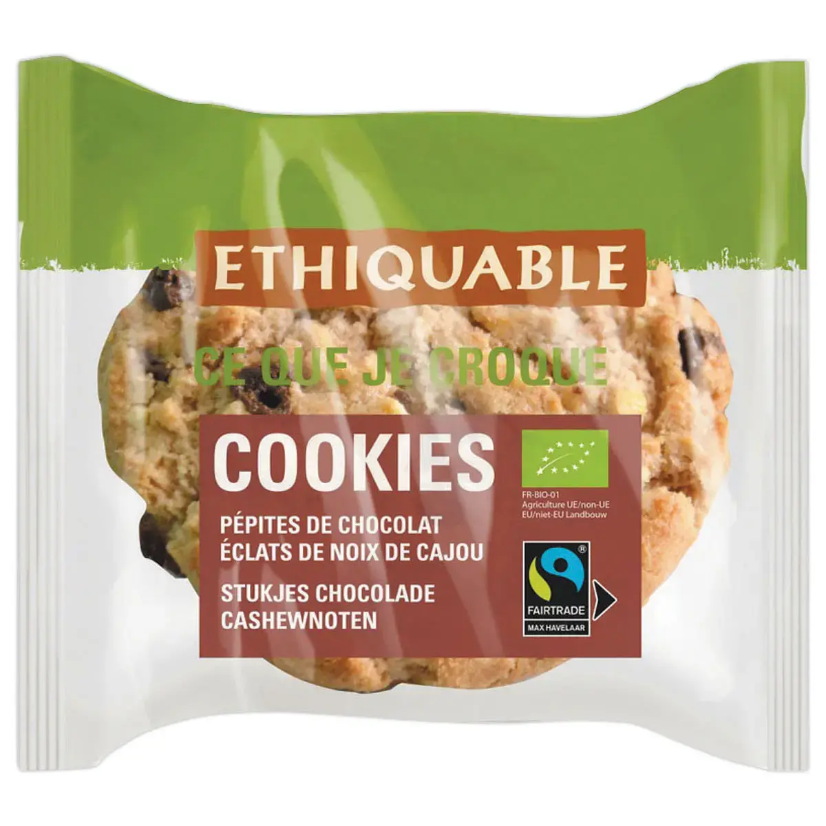 90 Mini cookies - Chocolat & noix de cajou - ETHIQUABLE 