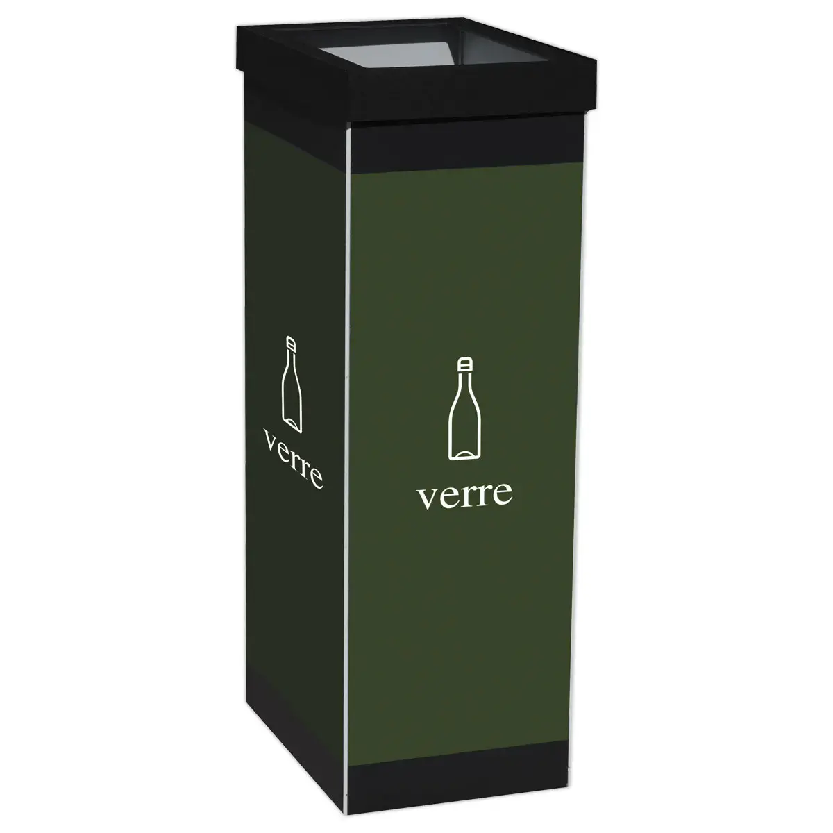 Poubelle de tri sélectif - Verre - PAPERFLOW