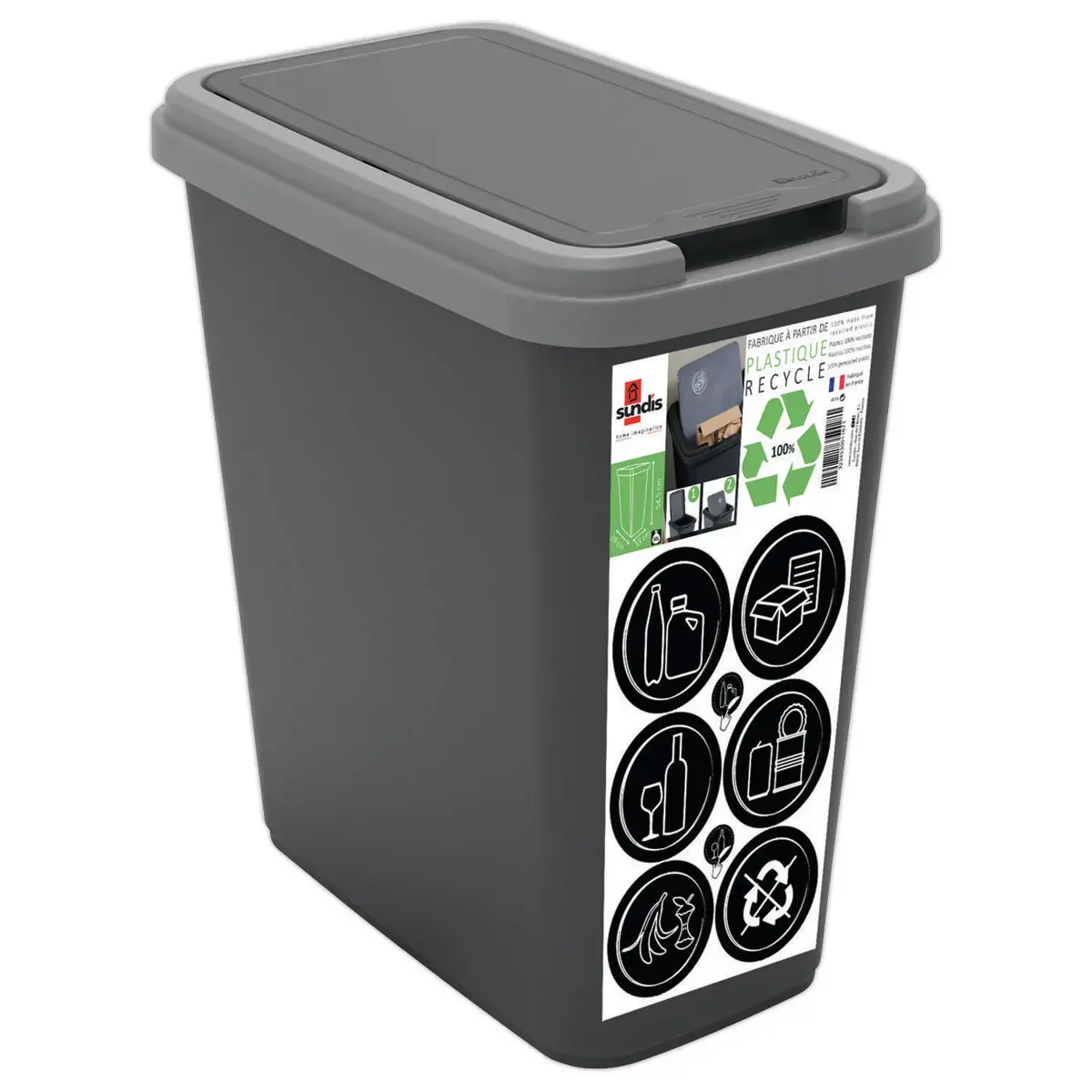 Poubelle de tri Green Bin - 25 L - SUNDIS