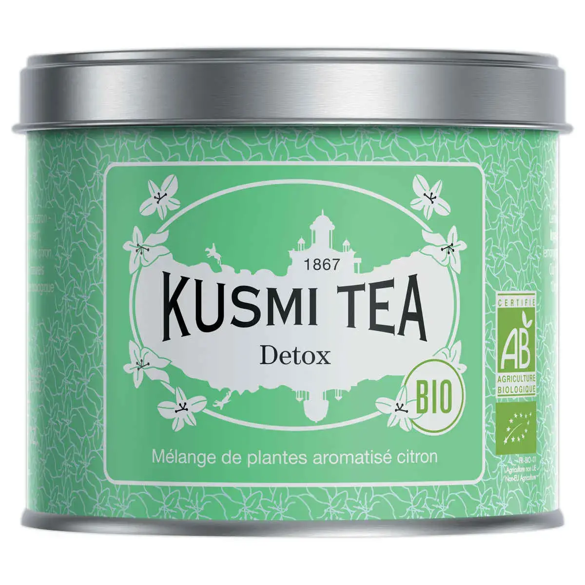 Boîte de thé vrac 100g Kusmi Tea Bio Detox