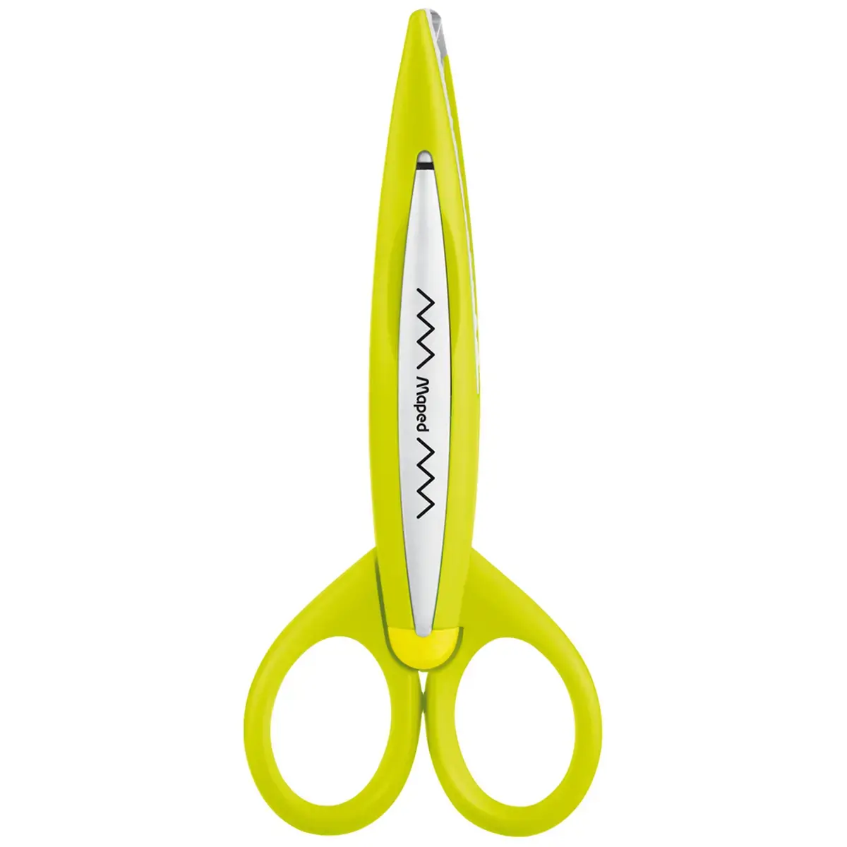 Ciseaux crantés 3 en 1 - MAPED - 3 formes différentes - vert