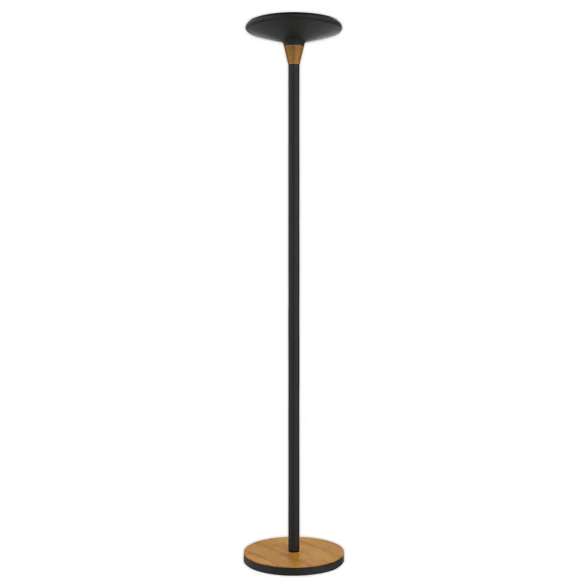 Lampadaire Baly Bamboo LED - Noir - UNILUX 