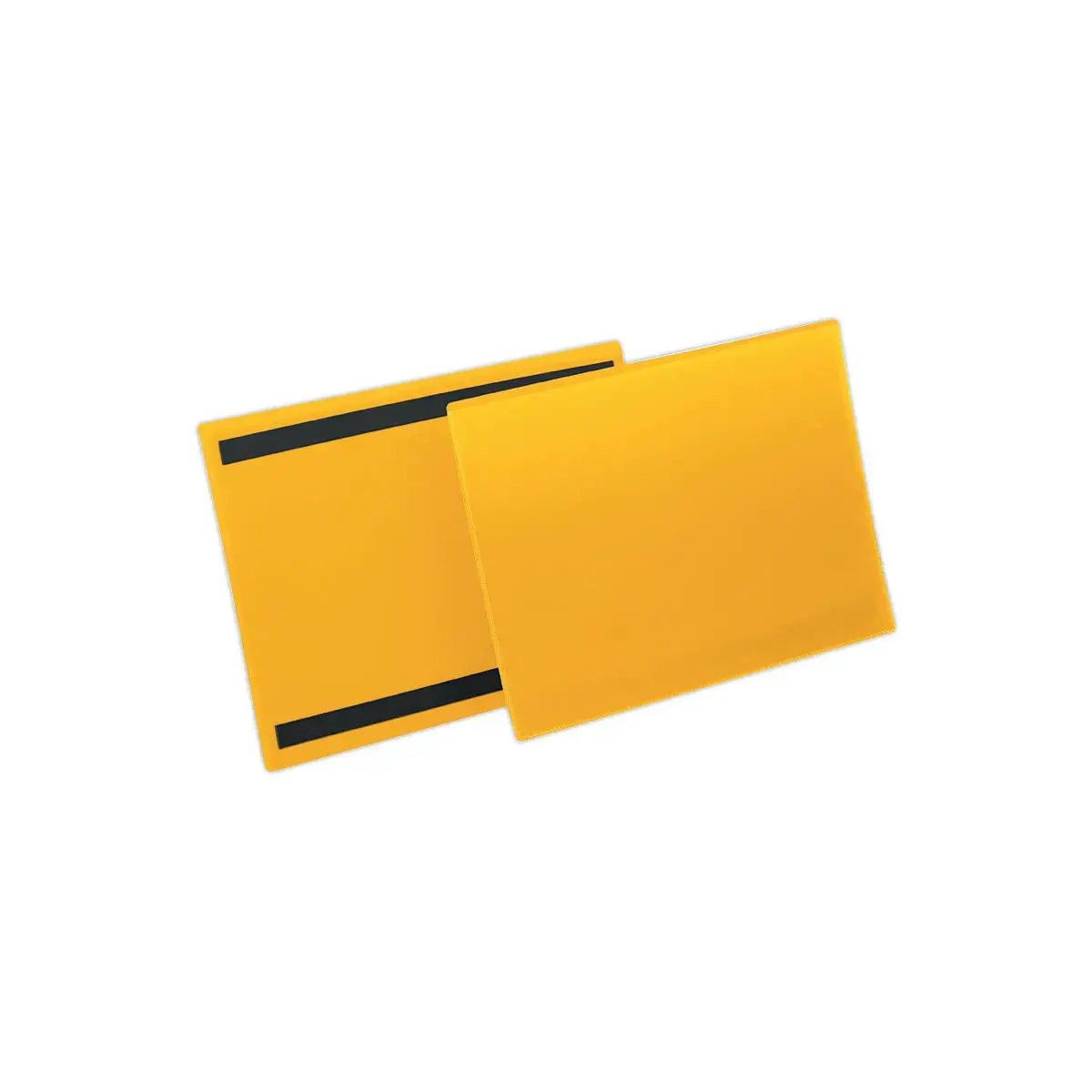 50 Pochettes porte-documents magn&eacute;tiques - A4 paysage - Jaune - DURABLE 