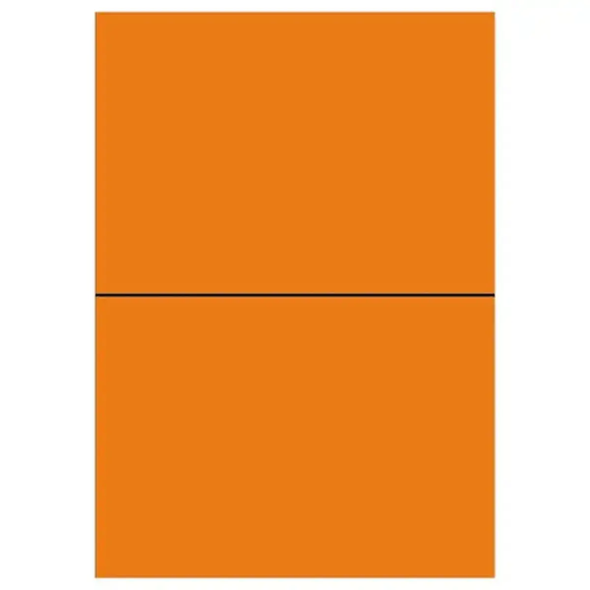 100 Planches d'&eacute;tiquettes L210xH148,5 mm 200 &eacute;tiq/ bo&icirc;te, orange vif 