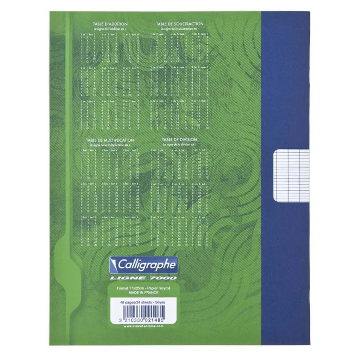 Cahier de brouillon CLAIREFONTAINE - 17x22cm - 48 pages Sey&egrave;s 56g -  - lot de 10 