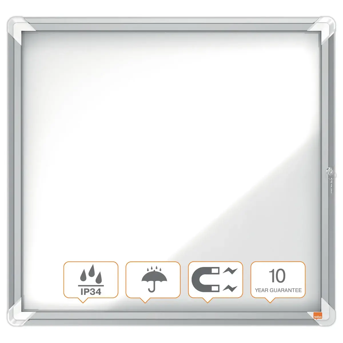 Vitrine d'extérieur magnétique Premium Plus - 6 x A4 - NOBO