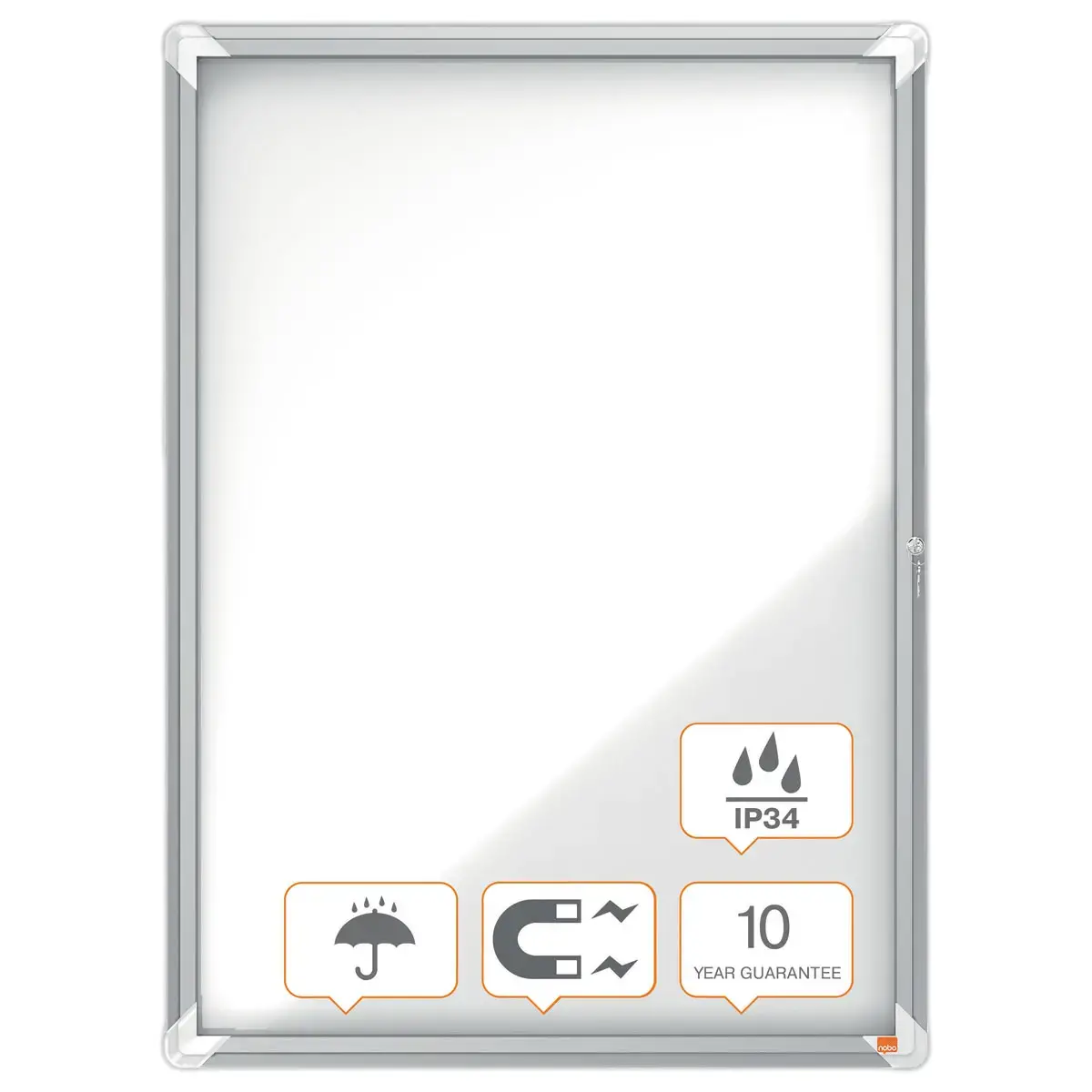 Vitrine d'ext&eacute;rieur magn&eacute;tique Premium Plus  - 9 x A4 - NOBO 
