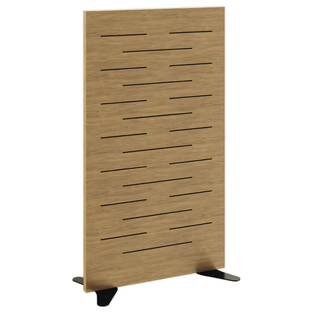 Cloison acoustique H&ecirc;tre H140cm mont&eacute;e 