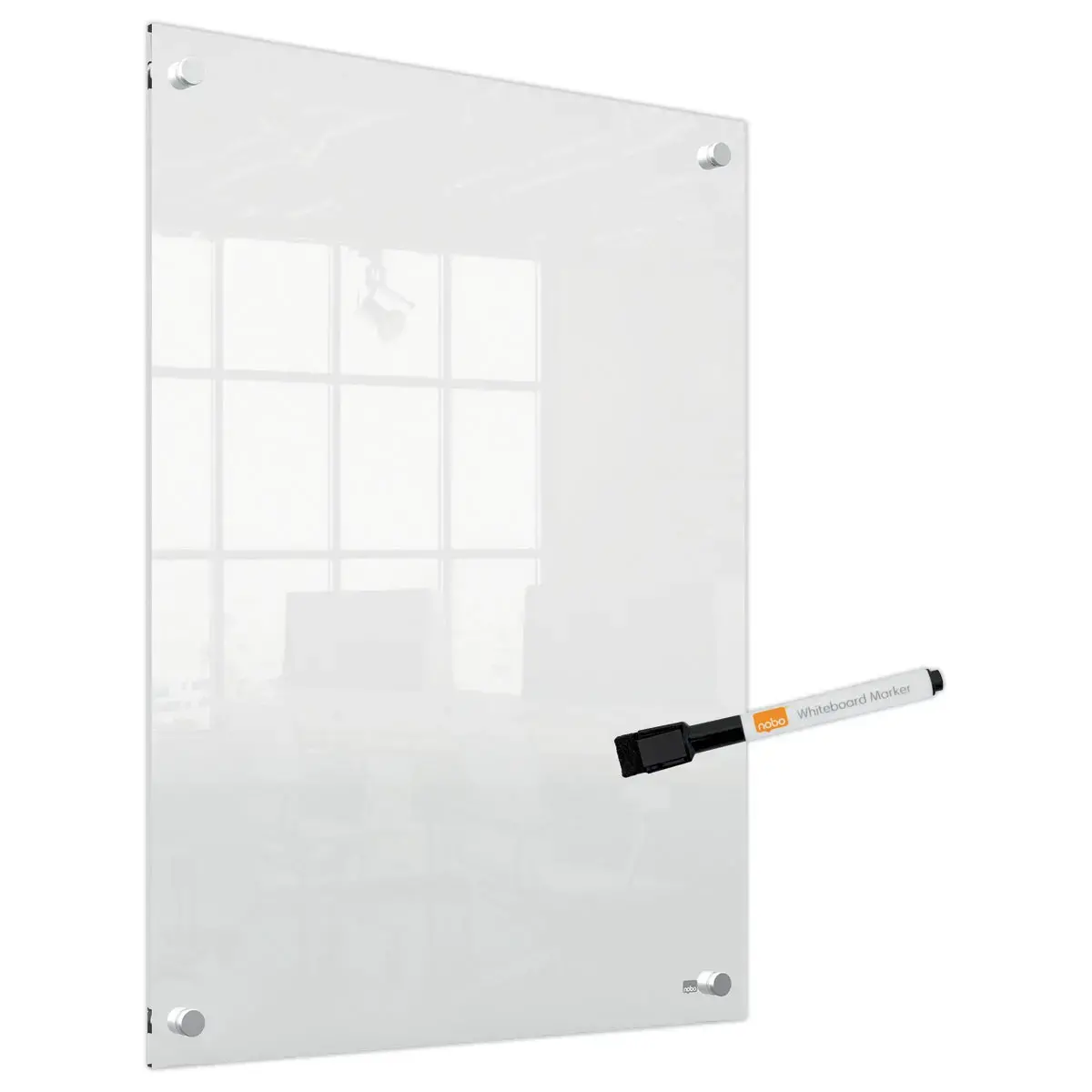 Tableau blanc en acrylique transparent - 60 x 45 cm - NOBO