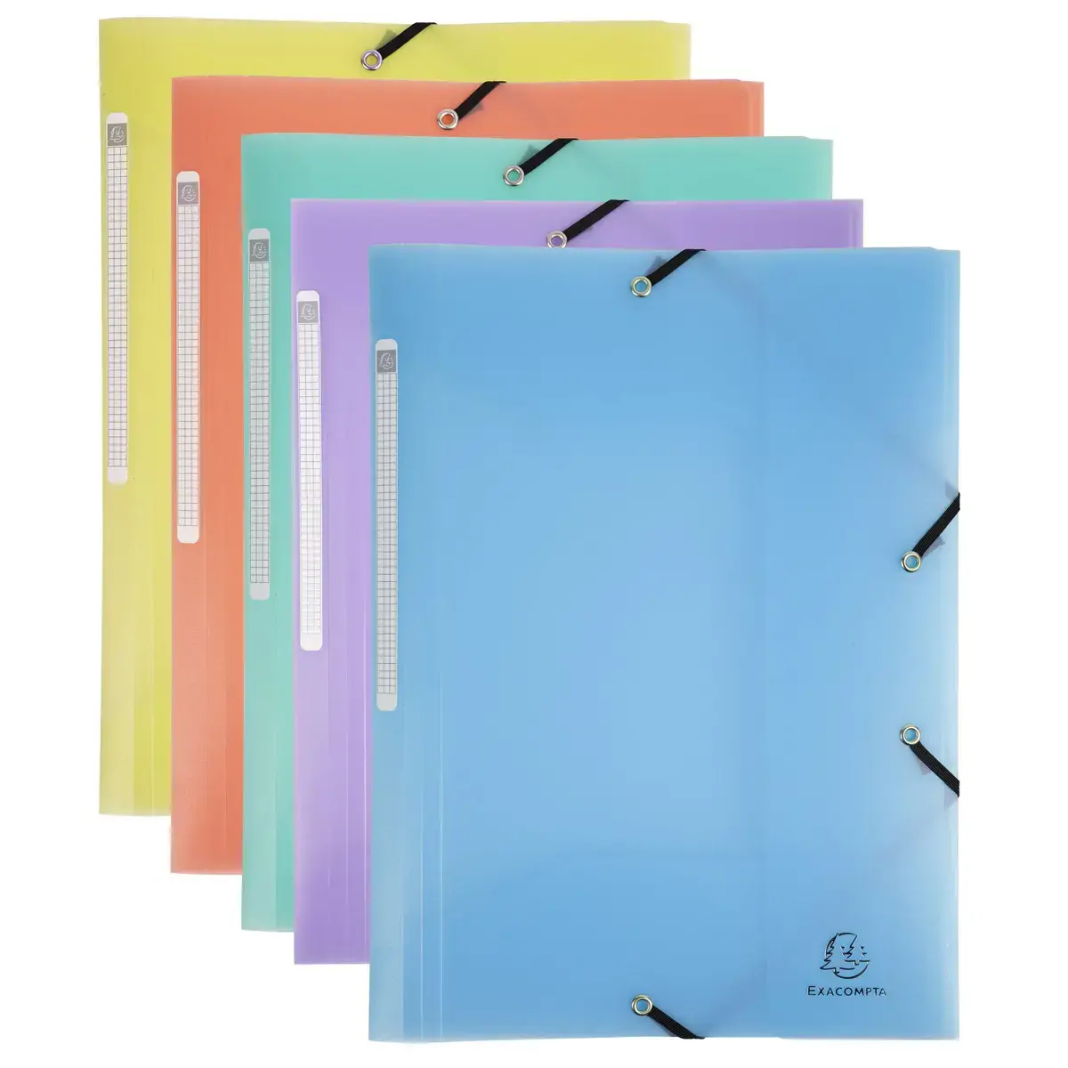 Chemise 3 rabats à élastiques - A4 Chromaline Pastel - EXACOMPTA