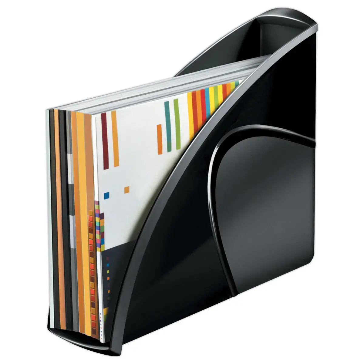 Porte-revues Pro Happy - Dos 8 cm - Noir - CEP