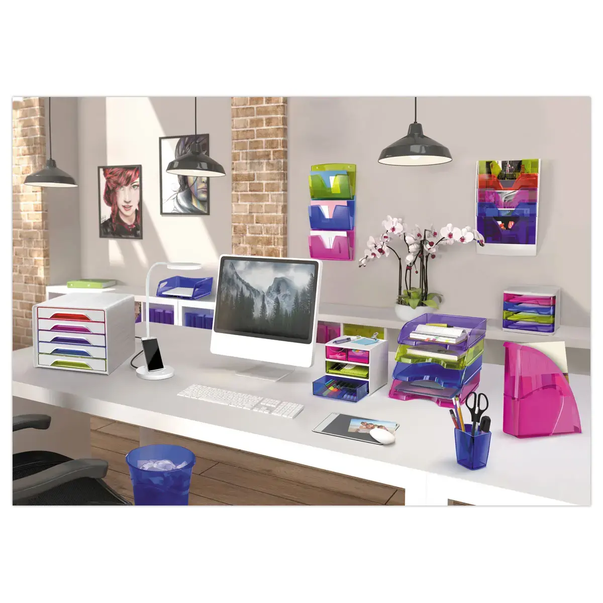 Porte-revues Happy-Dos 8 cm - violet - CEP PRO
