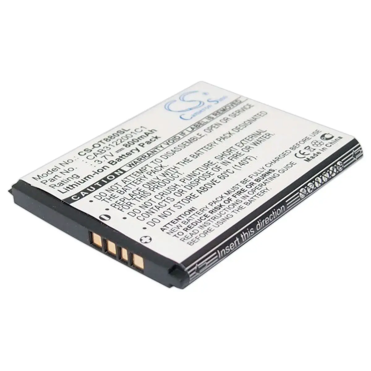 Batterie pour téléphone sans fil ALCATEL LUCENT DECT8234