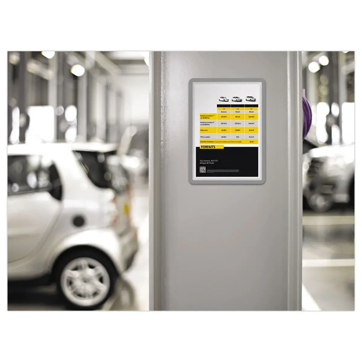 2 Cadre Magneto magnétique argent A4 - Tarifold
