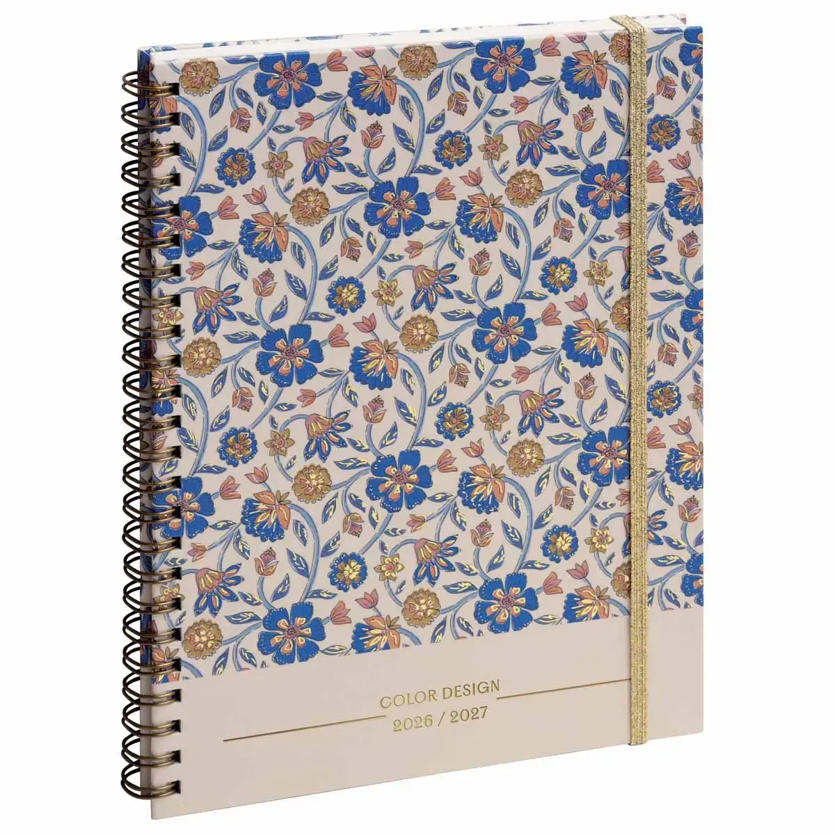 Agenda semainier Exacompta Color Design - 15 x 21 cm - Fleurs