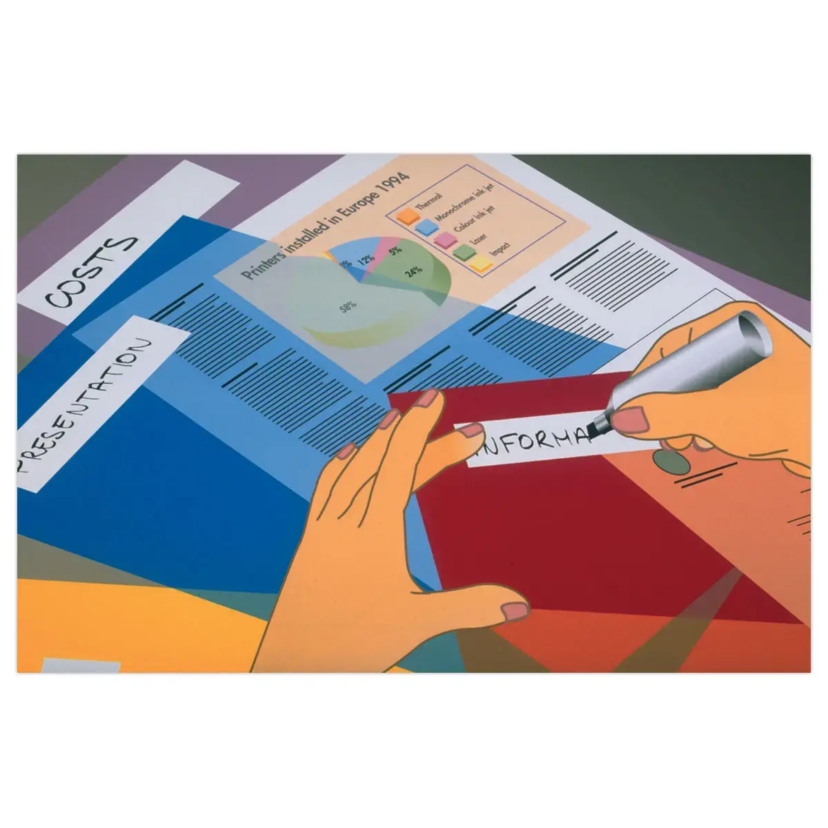 Bande de correction adh&eacute;sive repositionnable - 6 lignes - POST-IT 