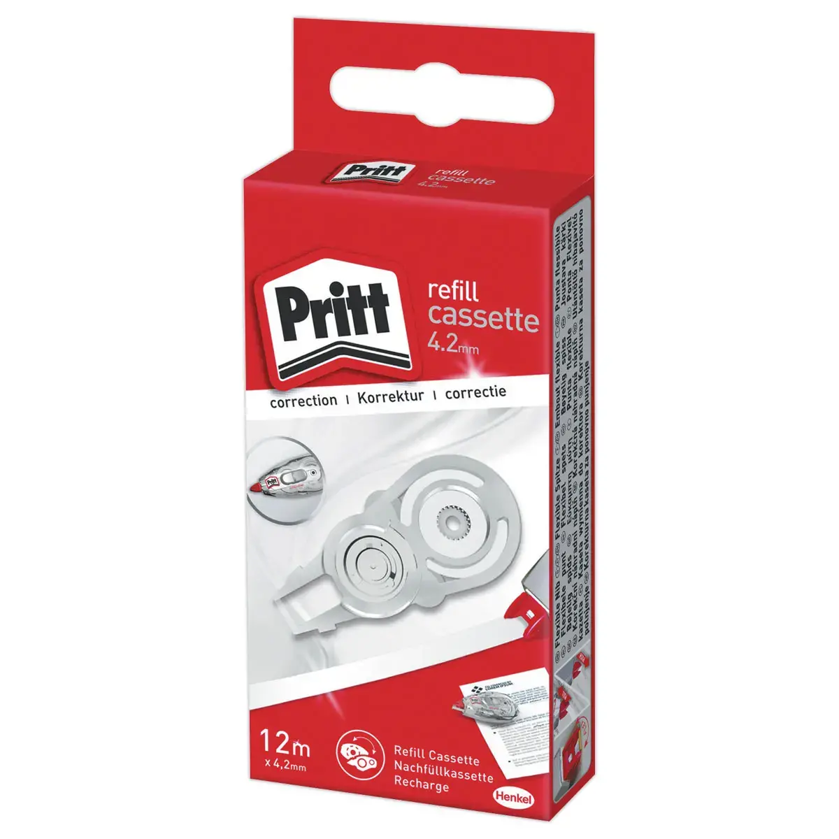 Recharge pour correcteur &agrave; sec Refill Roller Pro - Bande 4,2 mm - PRITT 