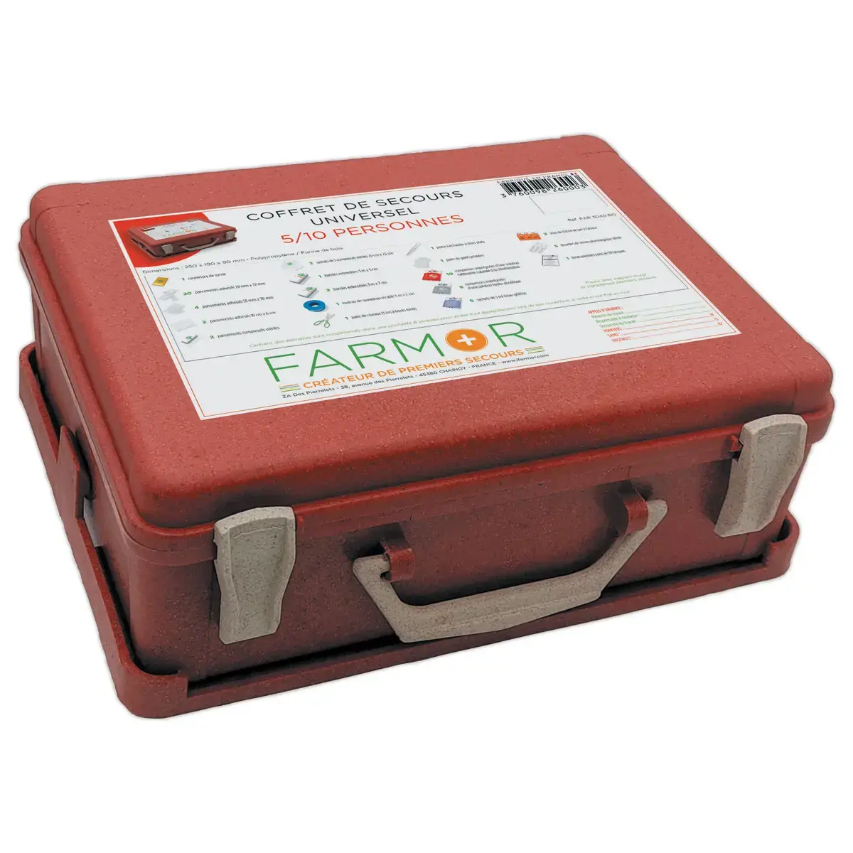 Coffret de secours "Universel" 5/10 personnes - Farmor