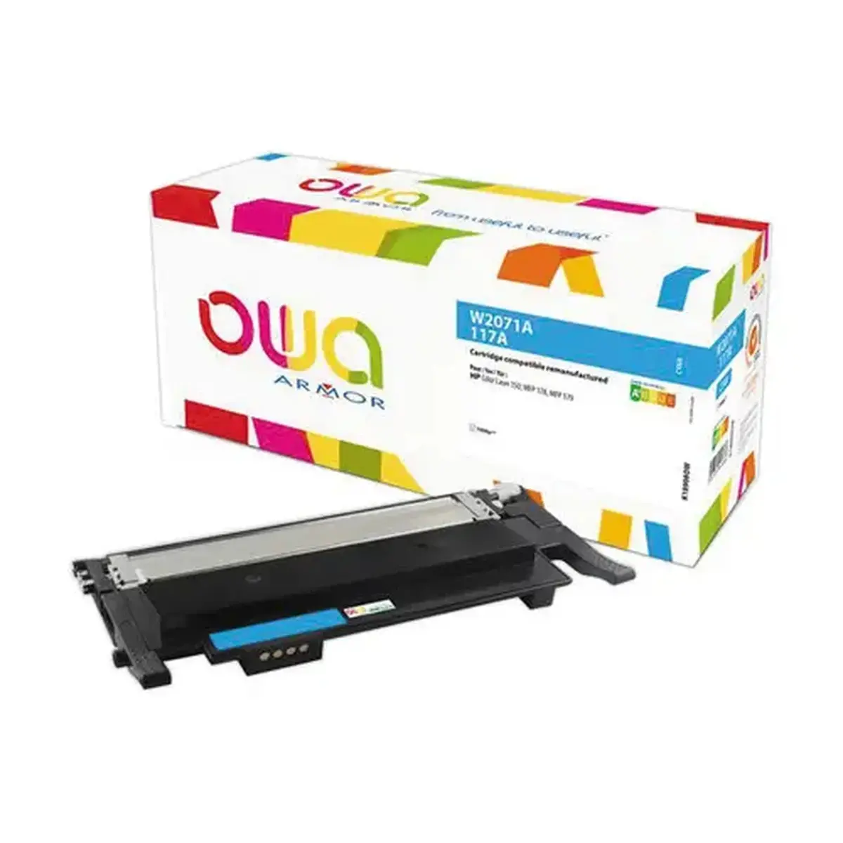 Toner éq. HP W2071A - Maxi capacité - Cyan - OWA