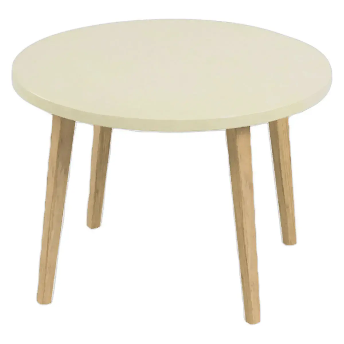Table basse unie upcycl&eacute;e Beige 