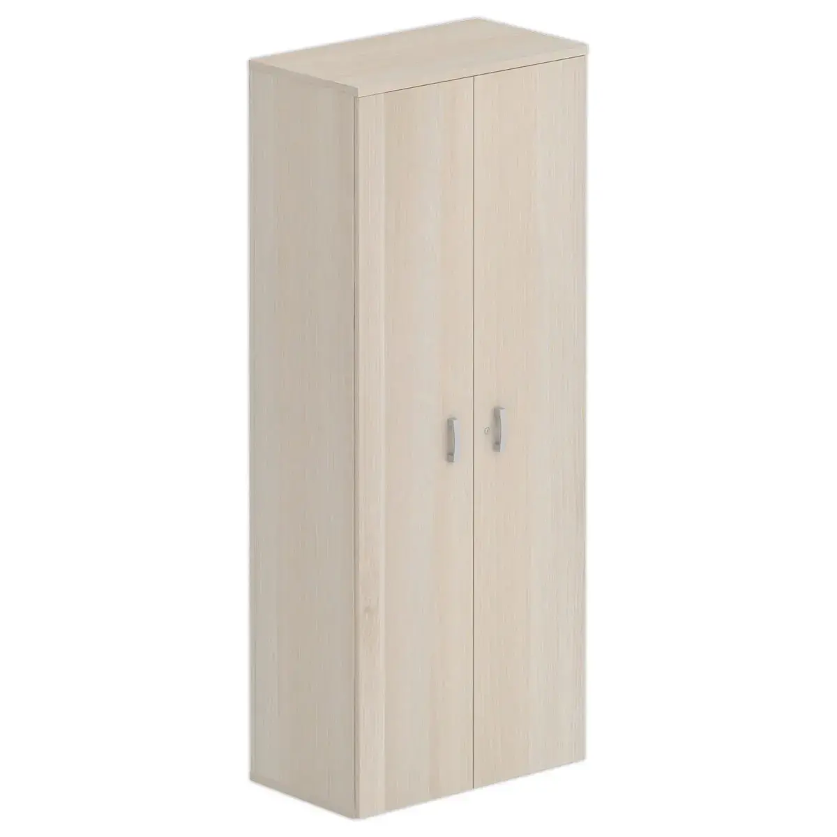 Armoire haute mélamine 2 portes 197x80x42cm acacia