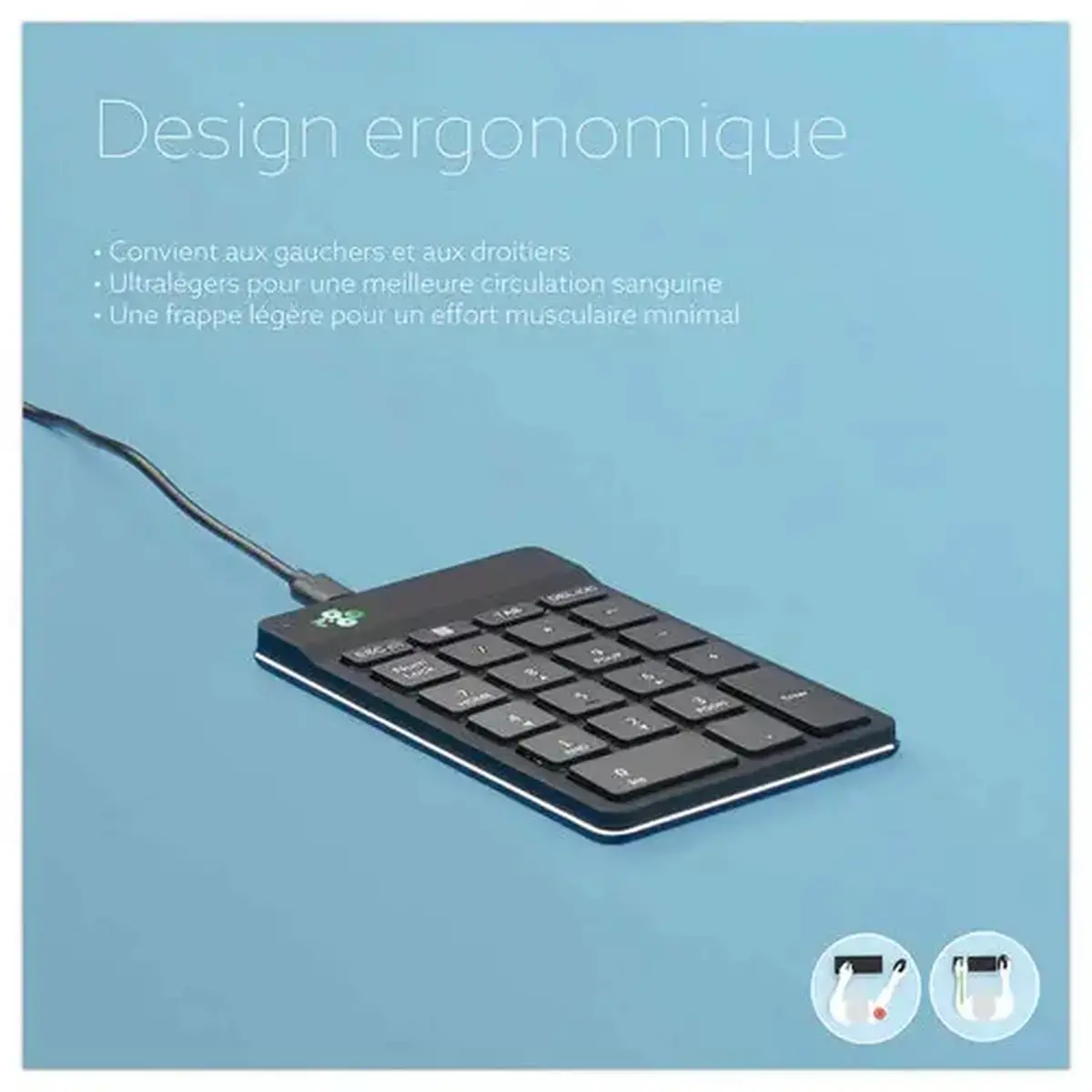 Pavé numérique filaire R-GO