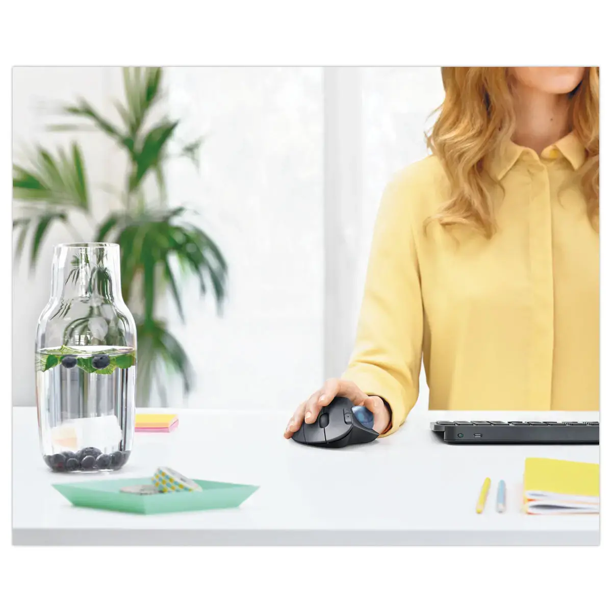 Souris ergonomique sans fil avec trackball M575 