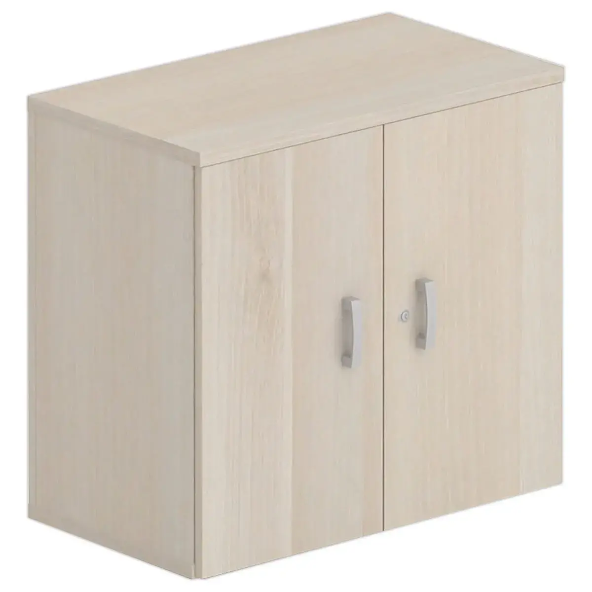 Armoire mélaminée 2 portes acacia hauteur 73 cm