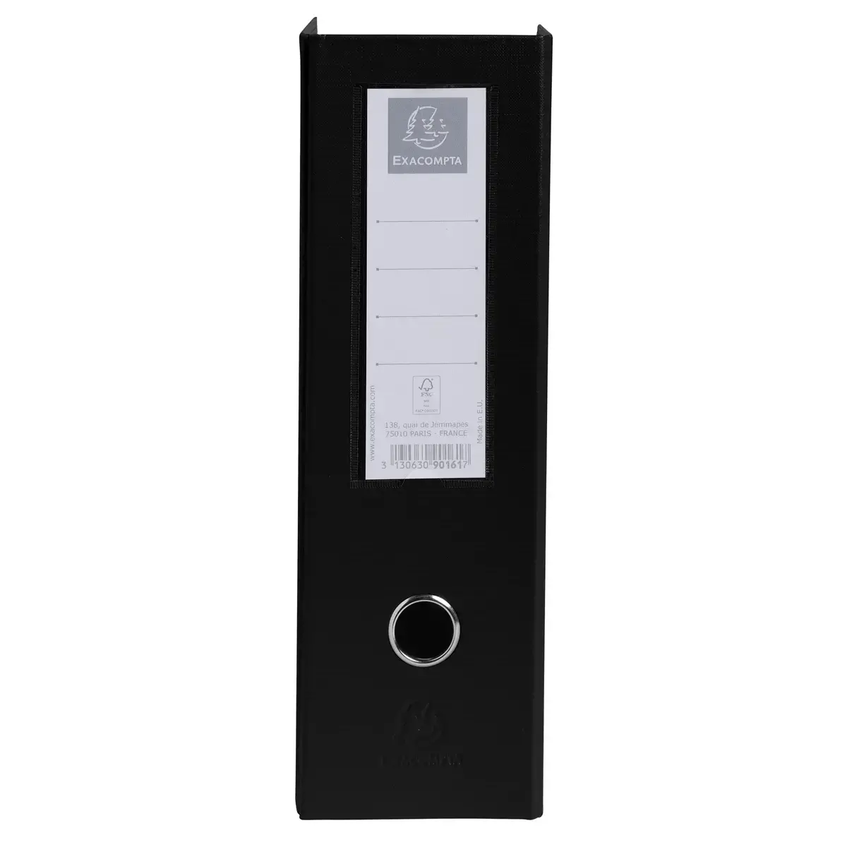 Porte-revues pliable - Polypropylène - Dos 10 cm - Noir - Exacompta
