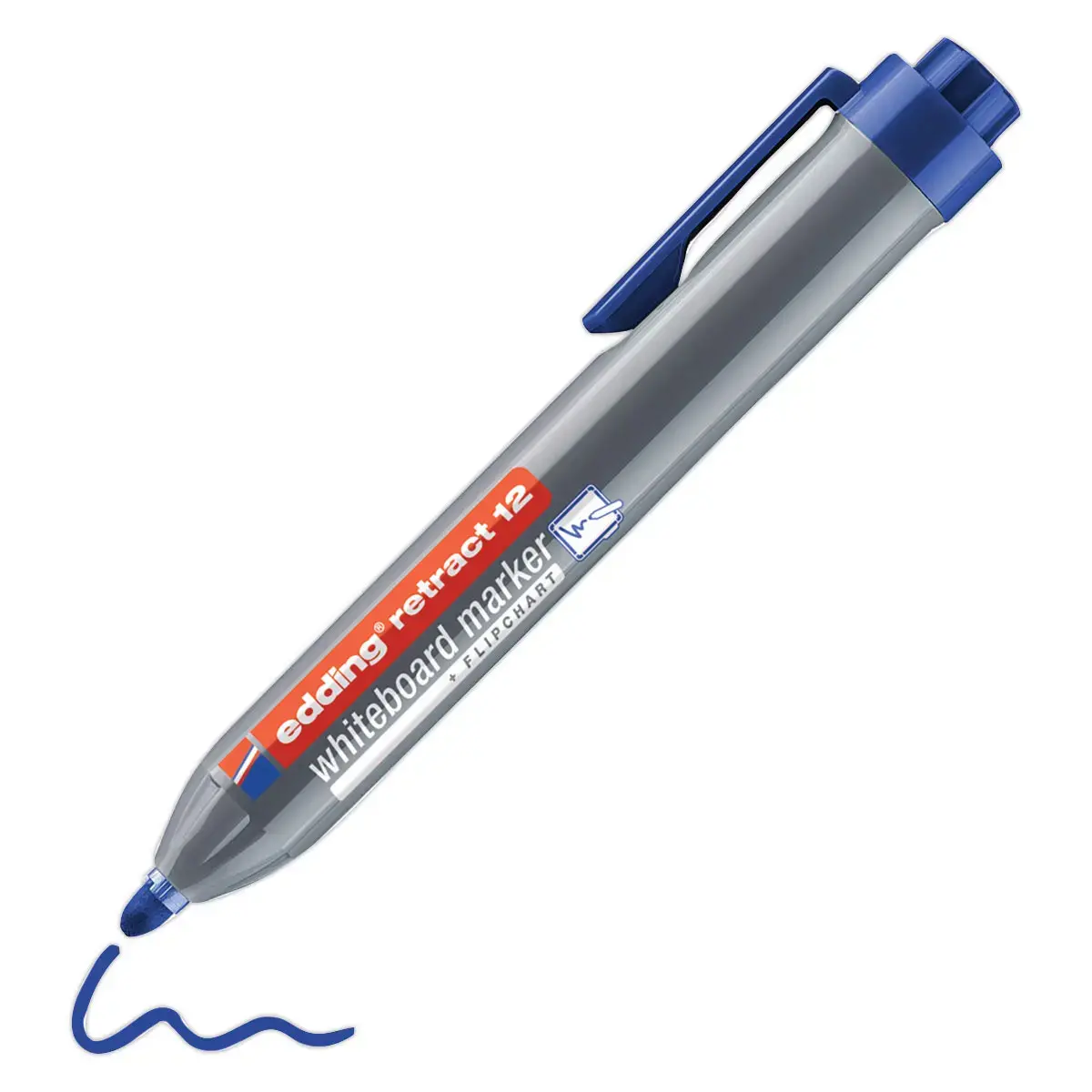 Edding retract 12 marqueur bleu pour tableaux blancs