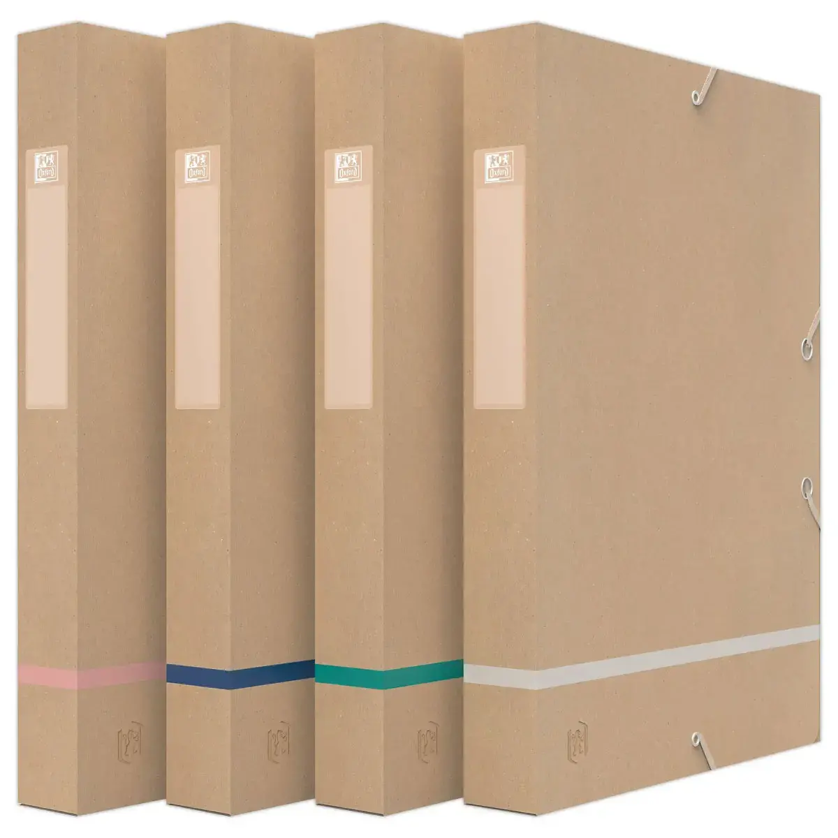 10 boites de classement Touareg carte recycl&eacute;e - dos 4 cm - OXFORD 