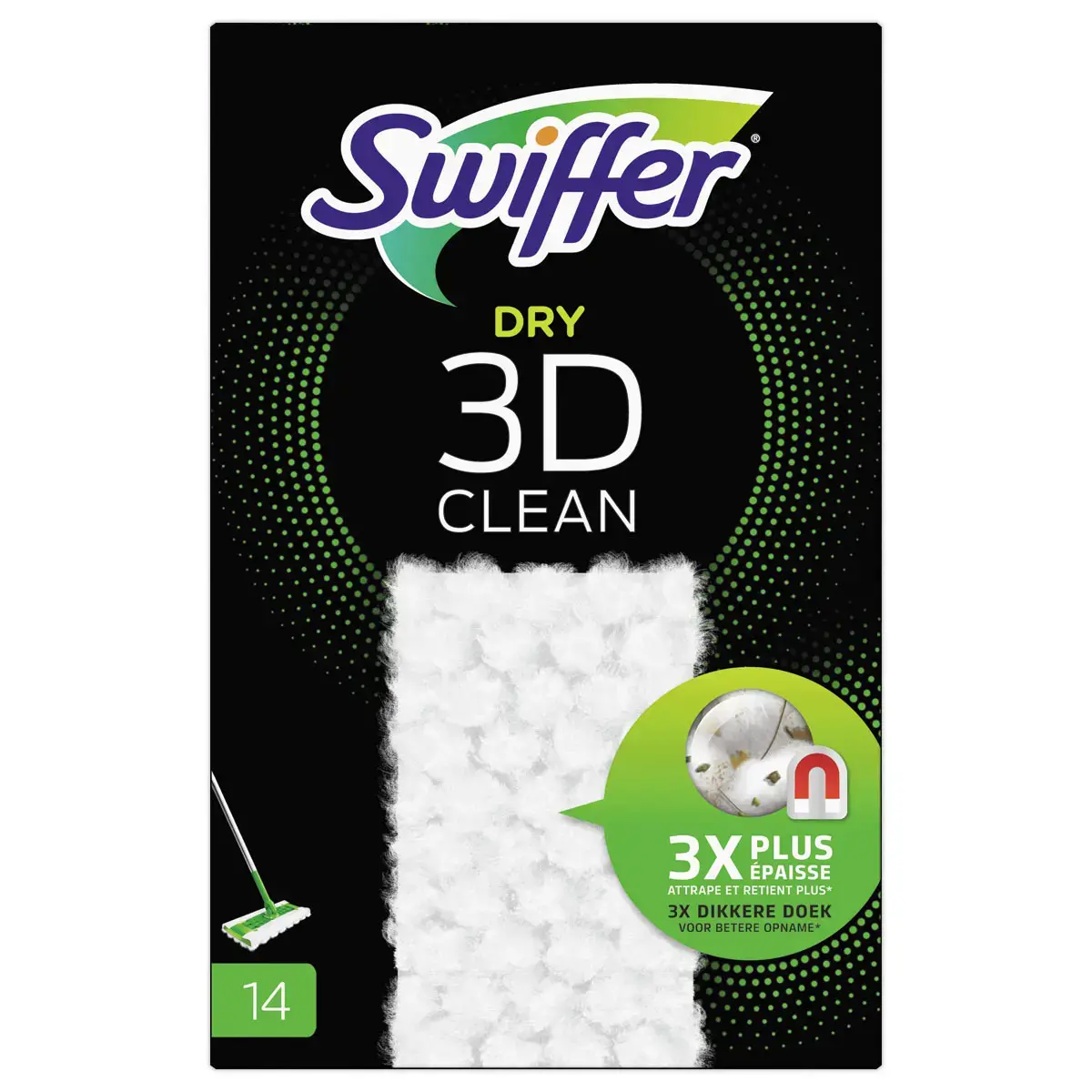 Bo&icirc;te de 14 lingettes d&eacute;poussierantes 