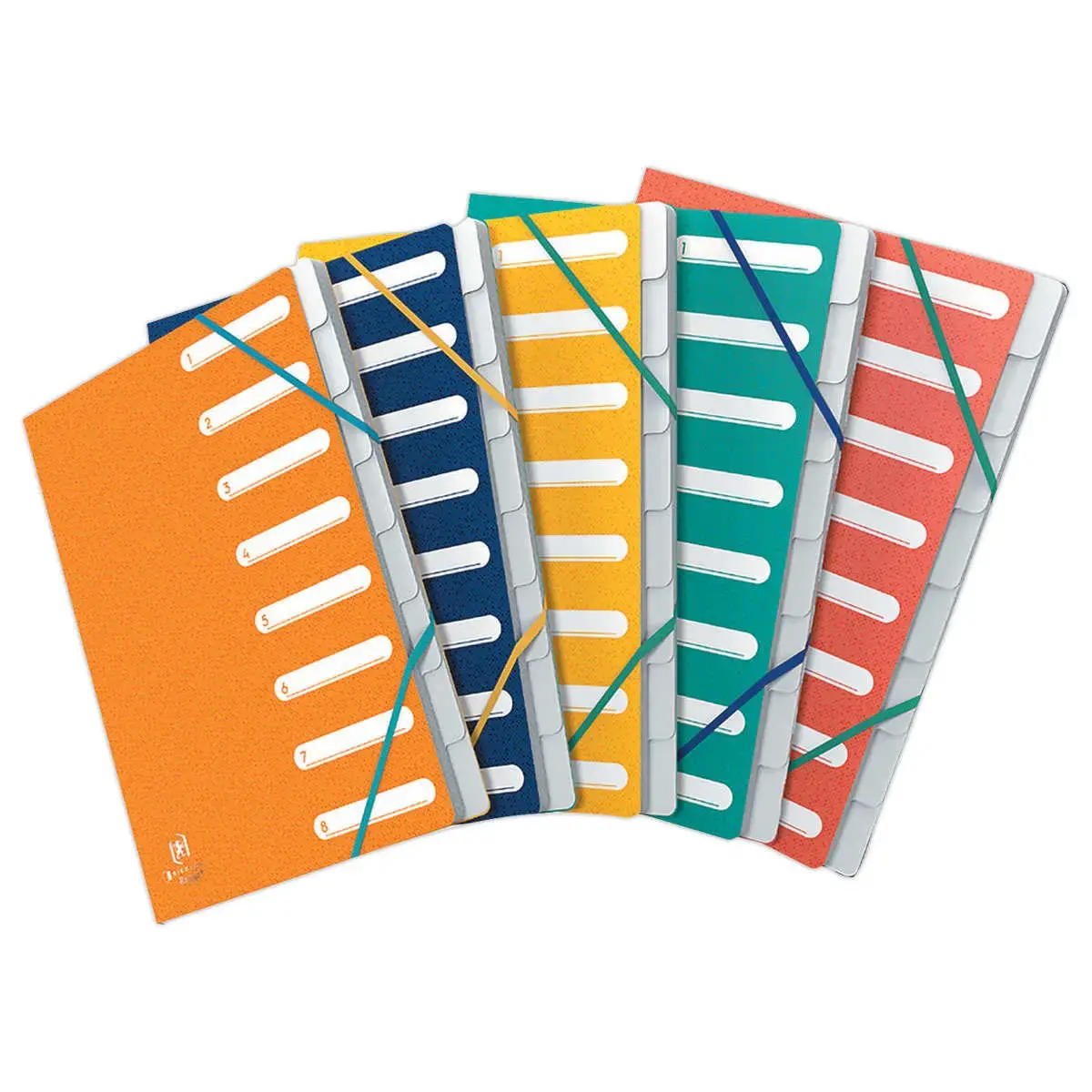 Trieur bicolor recyclé - 8 positions - OXFORD