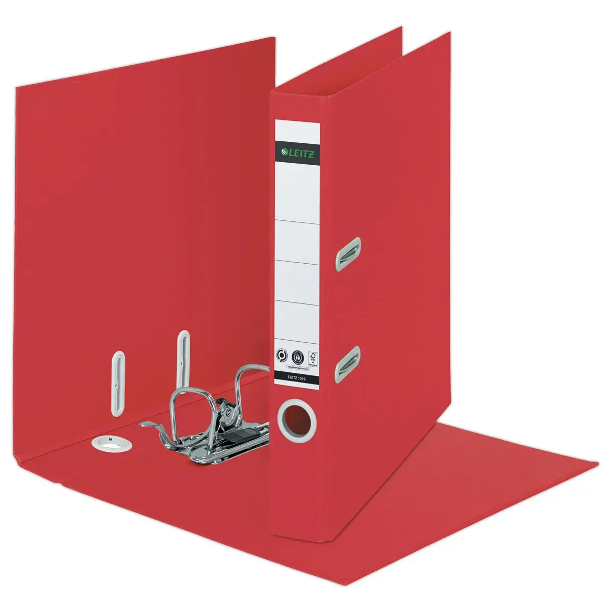 Classeurs à levier 180° Recyclé A4 - Dos 5 cm - Rouge - LEITZ