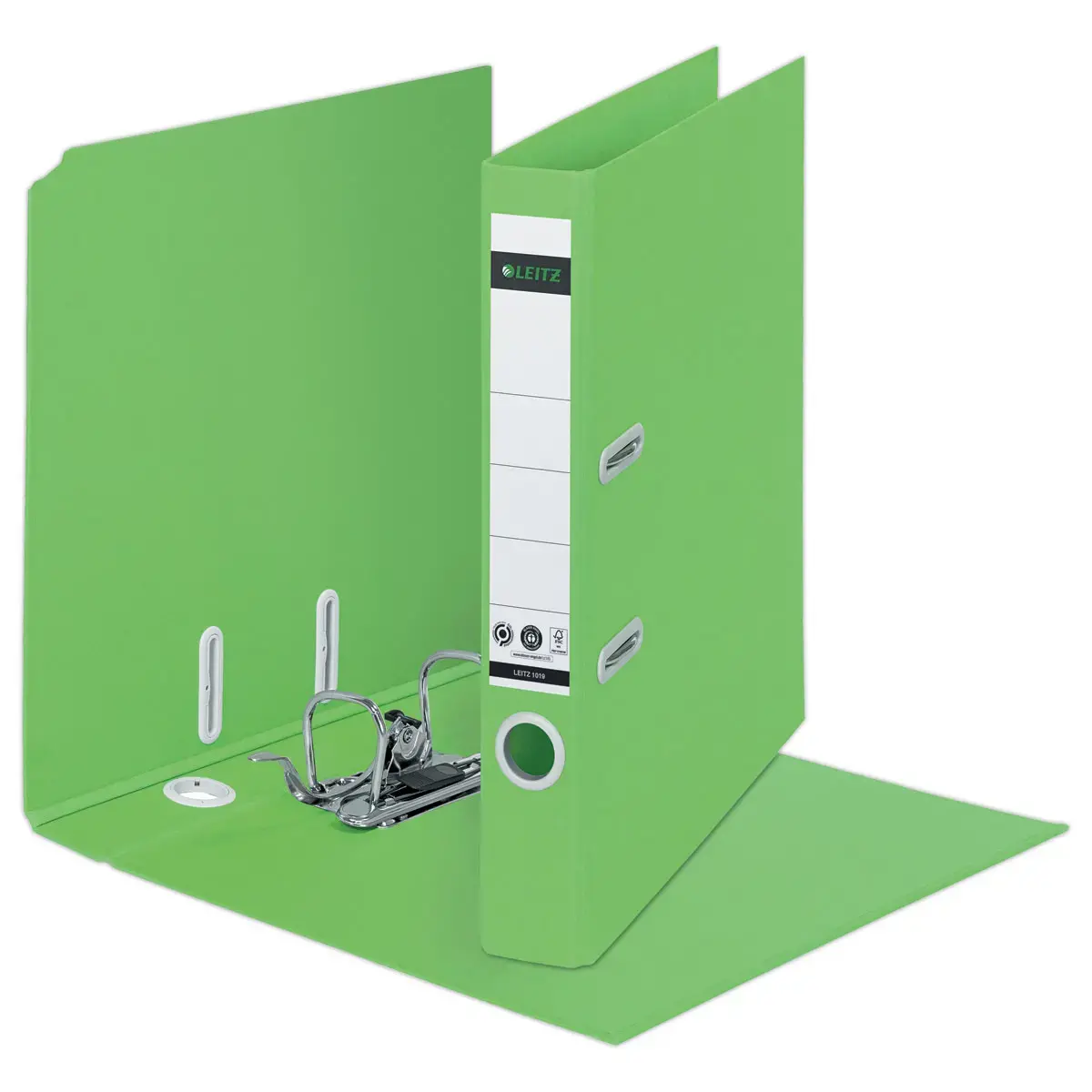 Classeurs &agrave; levier 180&deg; Recycl&eacute; A4 - Dos 5 cm - vert - LEITZ 
