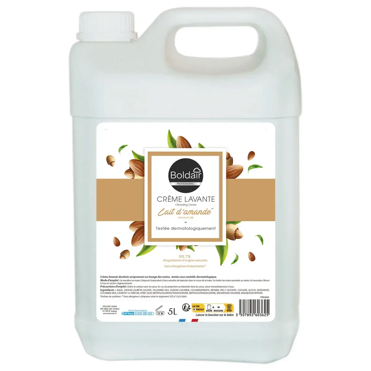 Bidon de savon BOLDAIR parfum Amande -5L
